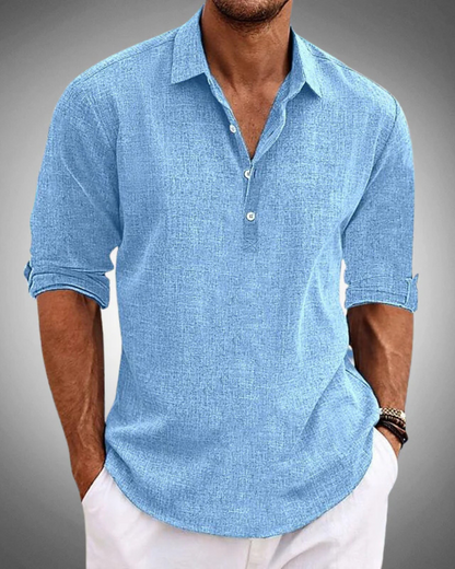 García Camisa Clásica de Algodón