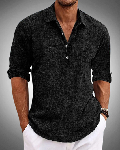 García Camisa Clásica de Algodón