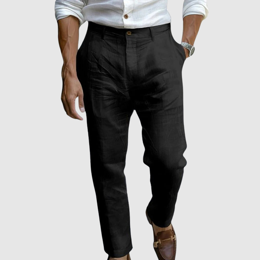 Elías | Pantalón aspecto Lino Premium 1+1 GRATIS