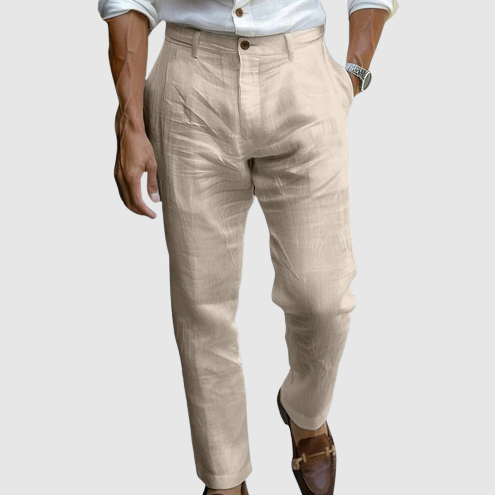 Elías | Pantalón aspecto Lino Premium 1+1 GRATIS