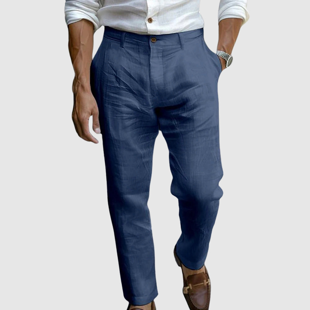Elías | Pantalón aspecto Lino Premium 1+1 GRATIS