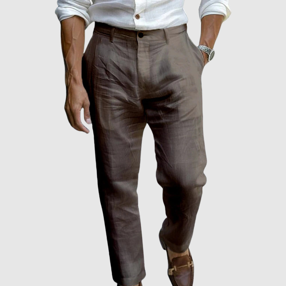 Elías | Pantalón aspecto Lino Premium 1+1 GRATIS