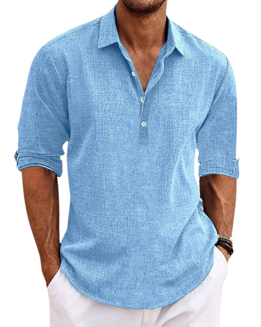 García Camisa Clásica de Algodón
