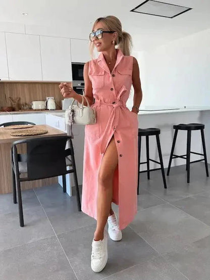 Ive | Vestido vaquero maxi