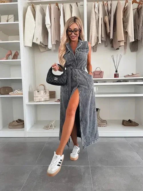 Ive | Vestido vaquero maxi