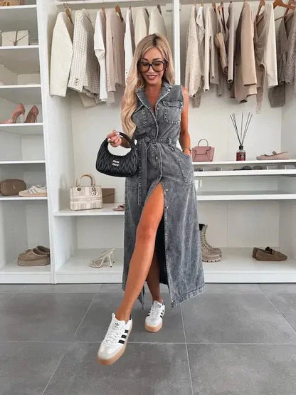 Ive | Vestido vaquero maxi