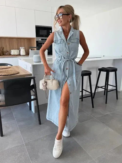 Ive | Vestido vaquero maxi
