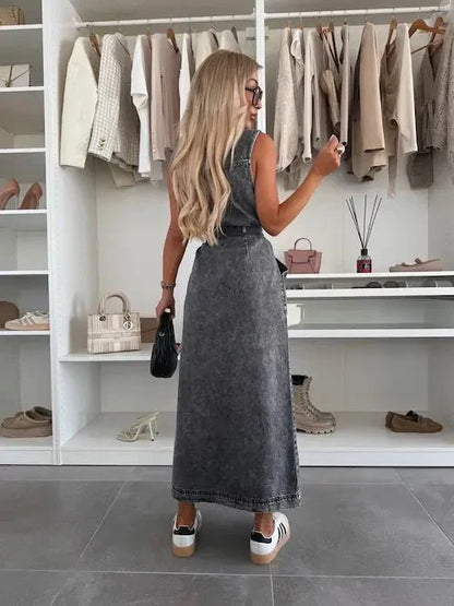 Ive | Vestido vaquero maxi