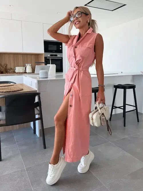 Ive | Vestido vaquero maxi